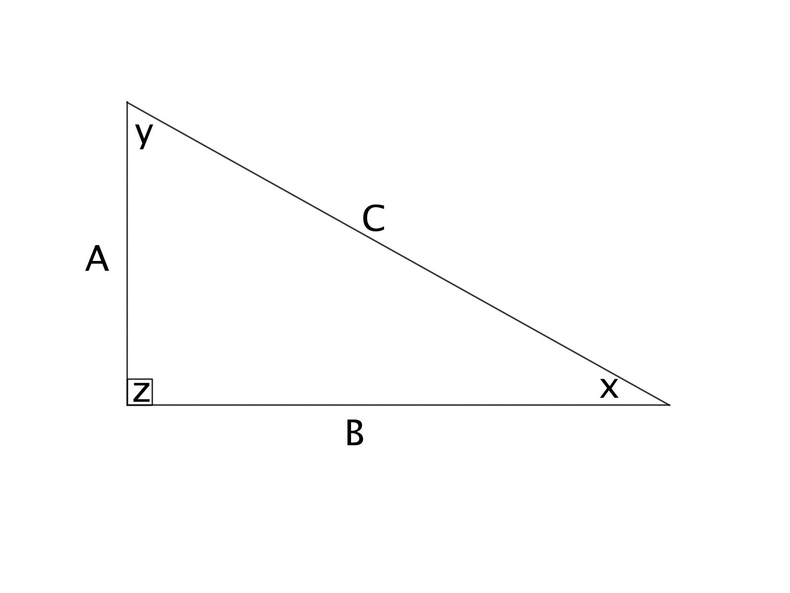 Formulas--Area of a Right Triangle