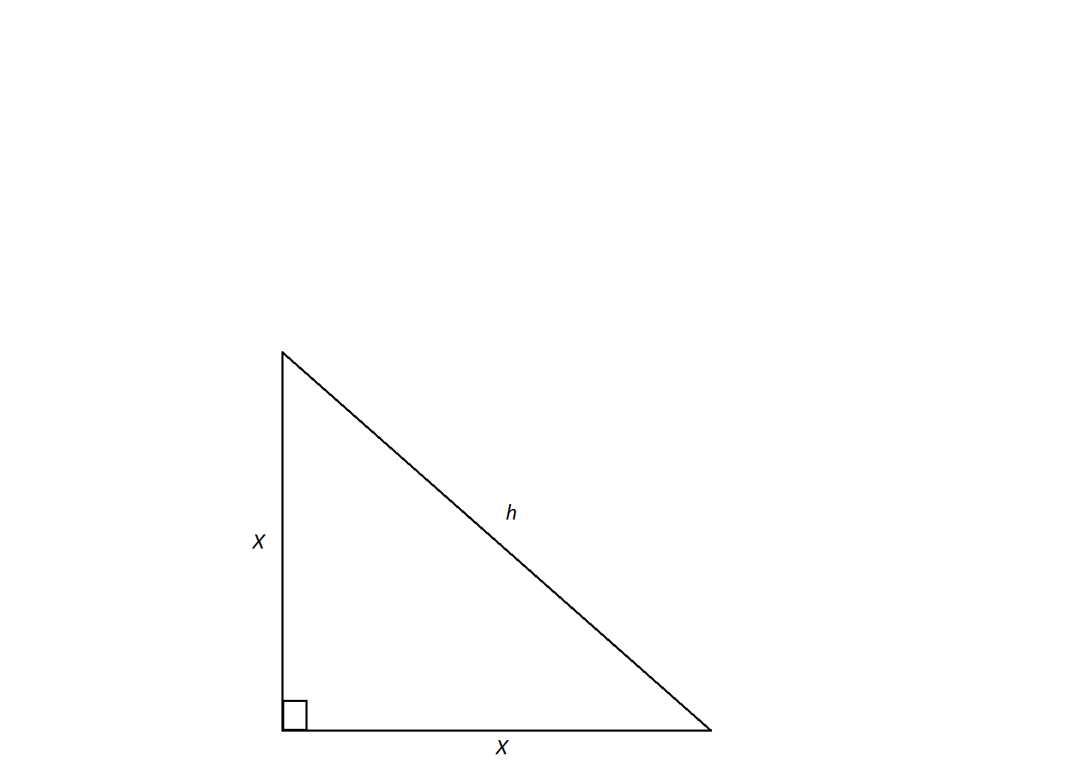 isosceles triangle formula sides