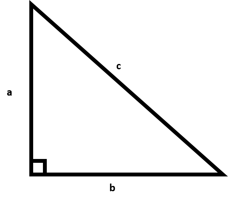 a right isosceles triangle