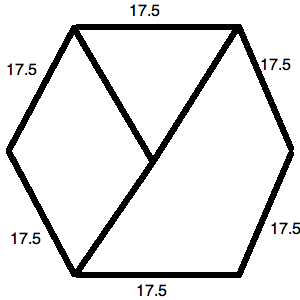 perfect hexagon measurements