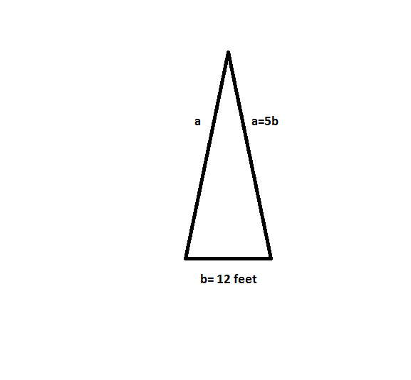 isosceles triangle formula sides